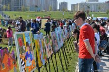"День чтения" в парке Центра Гейдара Алиева стал большим праздником для любителей книг (ФОТО)