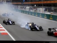 Dangerous moments of Formula 2 race in Baku (PHOTO)