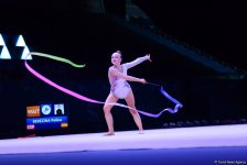 В Баку стартовал II день соревнований Кубка мира по художественной гимнастике (ФОТО)
