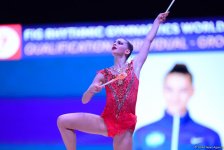В Баку стартовал II день соревнований Кубка мира по художественной гимнастике (ФОТО)