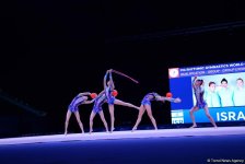 В Баку стартовал II день соревнований Кубка мира по художественной гимнастике (ФОТО)