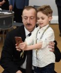 Президент Ильхам Алиев и его супруга Мехрибан Алиева наблюдали за основной гонкой Гран-при Азербайджана Формулы 1 (ФОТО)