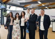 Президент Ильхам Алиев и его супруга Мехрибан Алиева наблюдали за основной гонкой Гран-при Азербайджана Формулы 1 (ФОТО)
