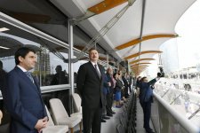 Президент Ильхам Алиев и его супруга Мехрибан Алиева наблюдали за основной гонкой Гран-при Азербайджана Формулы 1 (ФОТО)