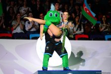 В Баку прошла церемония награждения призеров индивидуальных финалов Кубка мира по художественной гимнастике (ФОТО)