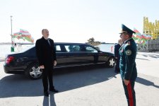 Президент Ильхам Алиев ознакомился с новым пограничным сторожевым кораблем типа "Туфан" (ФОТО)