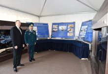 Президент Ильхам Алиев ознакомился с новым пограничным сторожевым кораблем типа "Туфан" (ФОТО)