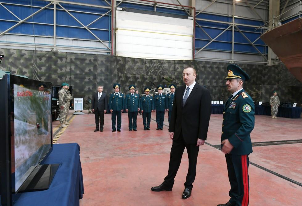 Президент Ильхам Алиев ознакомился с новым пограничным сторожевым кораблем типа "Туфан" (ФОТО)