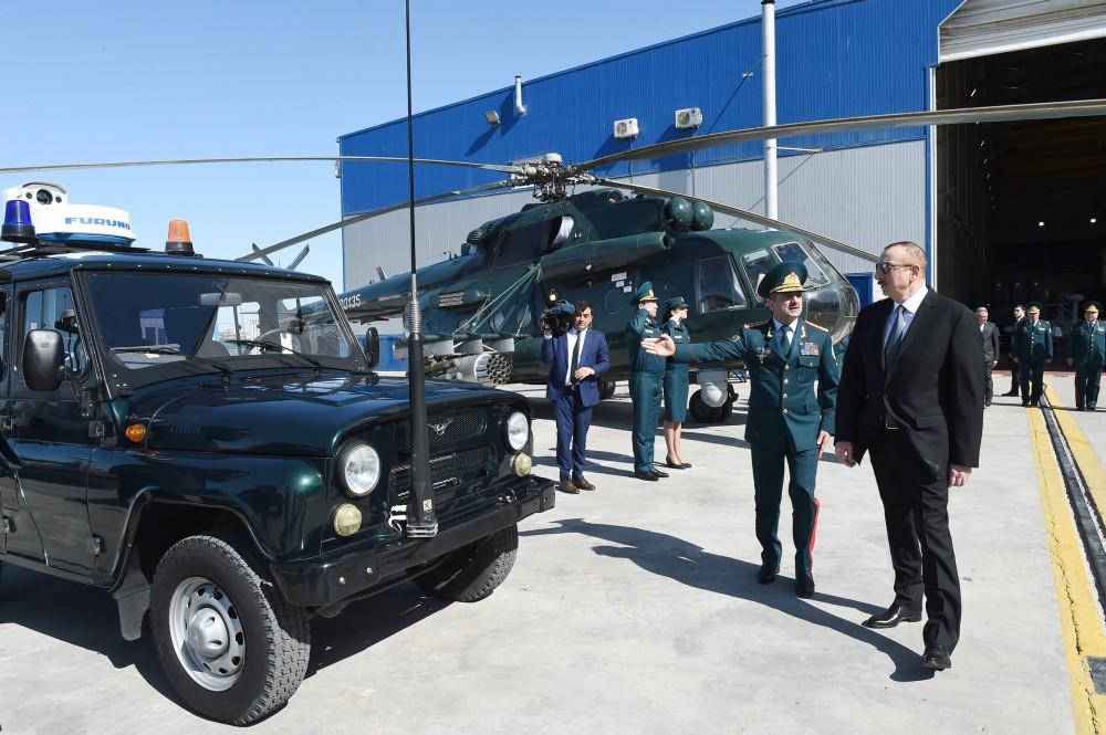 Президент Ильхам Алиев ознакомился с новым пограничным сторожевым кораблем типа "Туфан" (ФОТО)