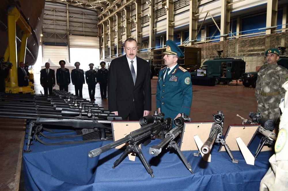 Президент Ильхам Алиев ознакомился с новым пограничным сторожевым кораблем типа "Туфан" (ФОТО)