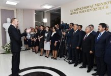 Президент Ильхам Алиев принял участие в церемонии начала подачи питьевой воды в город Хызы и поселок Алтыагадж (ФОТО)