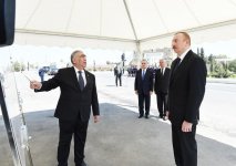 Президент Ильхам Алиев принял участие в открытии участка автодороги Xaчмаз-Худат (ФОТО)