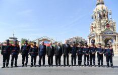 Президент Ильхам Алиев принял участие в открытии участка автодороги Xaчмаз-Худат (ФОТО)