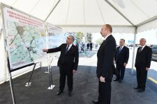 Azerbaijani president inaugurates newly-reconstructed highway in Khachmaz (PHOTO)