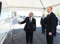 Azerbaijani president inaugurates newly-reconstructed highway in Khachmaz (PHOTO)