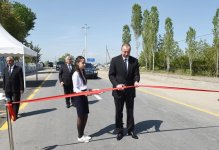 Azerbaijani president inaugurates newly-reconstructed highway in Khachmaz (PHOTO)
