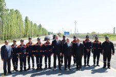 Azerbaijani president inaugurates newly-reconstructed highway in Khachmaz (PHOTO)