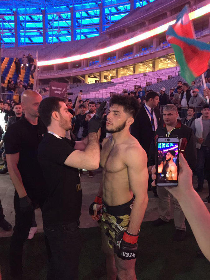 Тофиг Мусаев в красивом бою защитил чемпионский титул MMA в Баку (ВИДЕО, ФОТО)