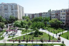 Вице-президент Фонда Гейдара Алиева Лейла Алиева приняла участие в открытии очередного благоустроенного двора в рамках проекта «Наш двор» (ФОТО)