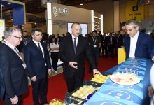 Президент Ильхам Алиев ознакомился с XXIV Азербайджанской международной продовольственной выставкой (ФОТО)