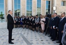 Президент Ильхам Алиев  принял участие в открытии нового здания Нахчыванского института учителей (ФОТО)