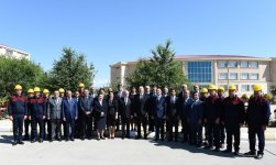 Президент Ильхам Алиев принял участие в открытии проекта реконструкции систем водоснабжения и канализации в Шаруре (ФОТО)