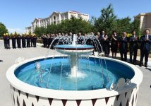 Президент Ильхам Алиев принял участие в открытии проекта реконструкции систем водоснабжения и канализации в Шаруре (ФОТО)