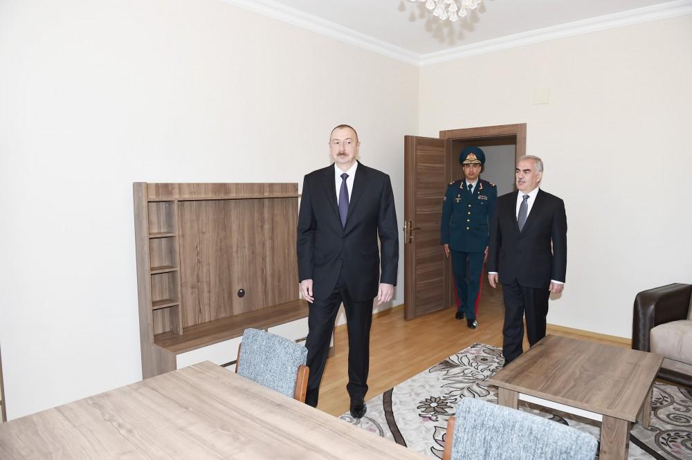 Президент Ильхам Алиев ознакомился с условиями в погранотряде Госпогранслужбы в Нахчыване (ФОТО)
