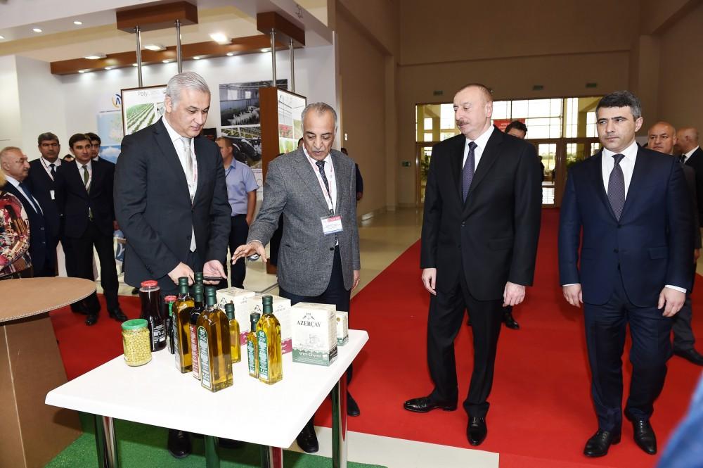 Президент Ильхам Алиев ознакомился с XXIV Азербайджанской международной продовольственной выставкой (ФОТО)
