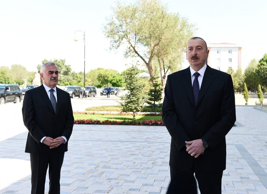 Президент Ильхам Алиев  принял участие в открытии нового здания Нахчыванского института учителей (ФОТО)
