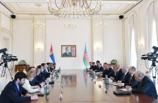 President Aliyev: Azerbaijan, Serbia can co-op more actively in energy, transport sectors (PHOTO)