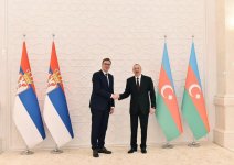 Состоялась встреча президентов Азербайджана и Сербии один на один (ФОТО)