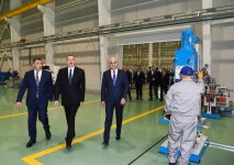 Президент Ильхам Алиев принял участие в открытии завода высоковольтного оборудования в Баку (ФОТО)