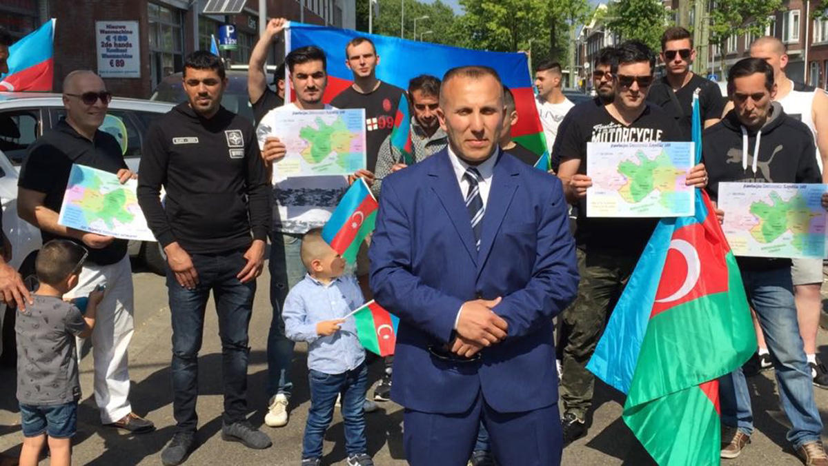 В Германии и Голландии развеваются флаги Азербайджана - автопробег и шествие (ФОТО)