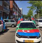 В Германии и Голландии развеваются флаги Азербайджана - автопробег и шествие (ФОТО)