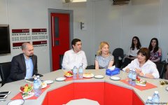 В АМИ Trend прошла встреча с представителями СМИ Грузии (ФОТО)
