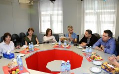 В АМИ Trend прошла встреча с представителями СМИ Грузии (ФОТО)