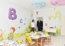 Президент Ильхам Алиев и Первая леди Мехрибан Алиева приняли участие в открытии жилого комплекса «Гобу Парк» для вынужденных переселенцев (ФОТО)