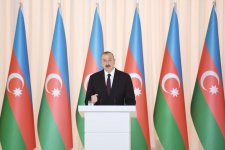President Ilham Aliyev, First Lady Mehriban Aliyeva attend official reception on occasion of 100th anniversary of ADR (PHOTO)