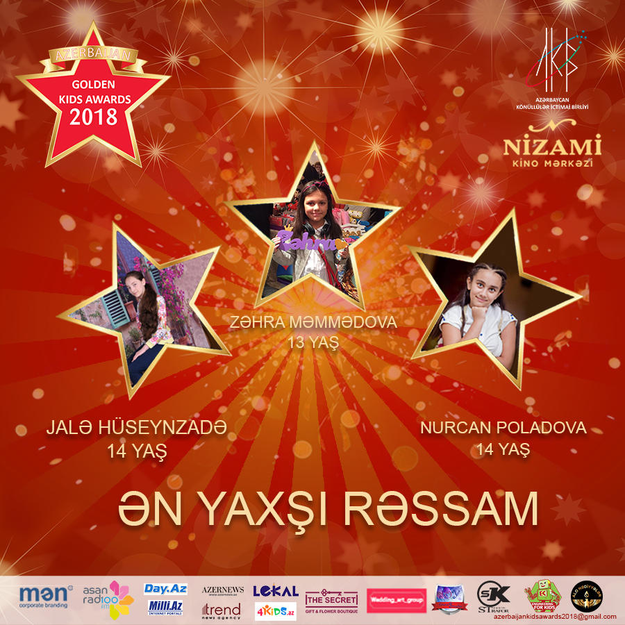 Определены все номинанты Azerbaijan Golden Kids Azerbaijan 2018 (ФОТО)