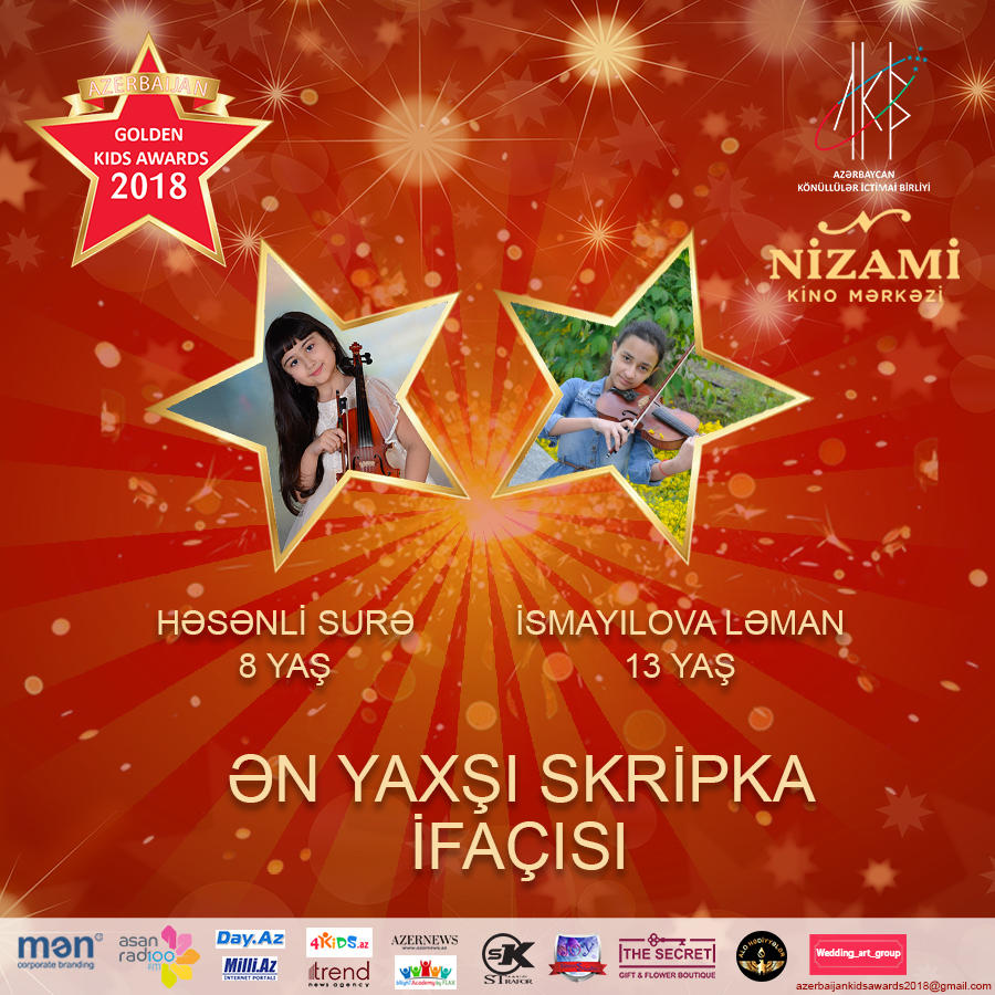 Определены все номинанты Azerbaijan Golden Kids Azerbaijan 2018 (ФОТО)