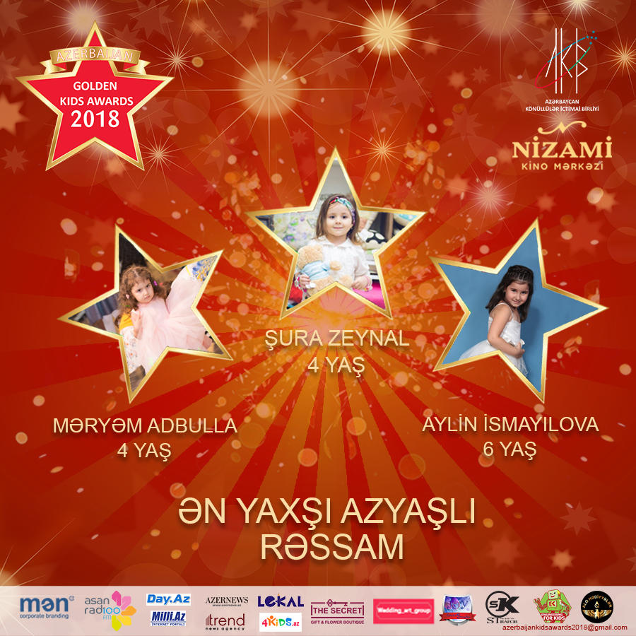 Определены все номинанты Azerbaijan Golden Kids Azerbaijan 2018 (ФОТО)