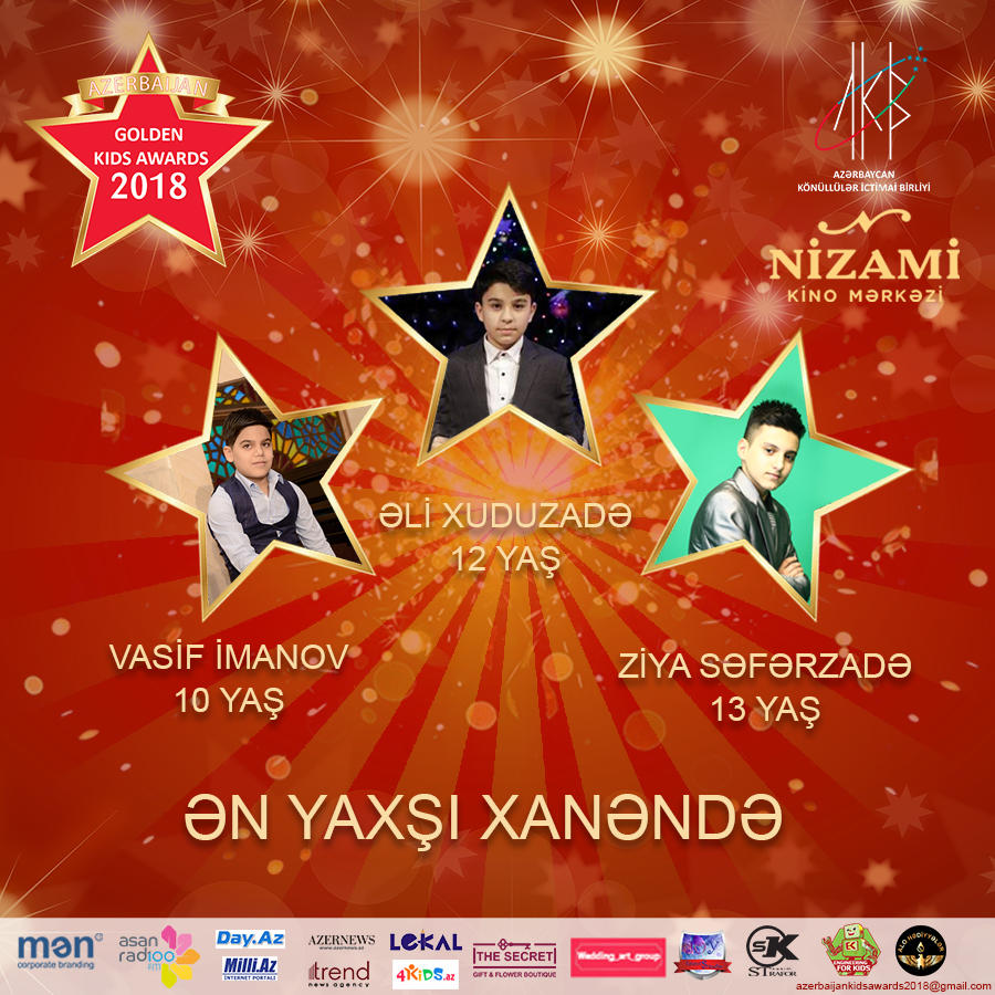 Определены все номинанты Azerbaijan Golden Kids Azerbaijan 2018 (ФОТО)
