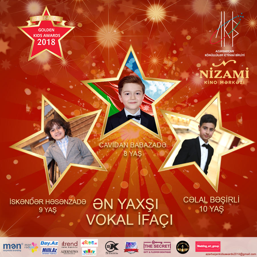 Определены все номинанты Azerbaijan Golden Kids Azerbaijan 2018 (ФОТО)