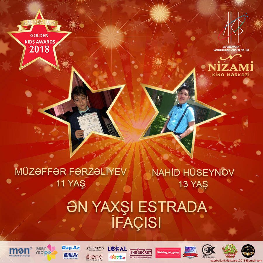 Определены все номинанты Azerbaijan Golden Kids Azerbaijan 2018 (ФОТО)