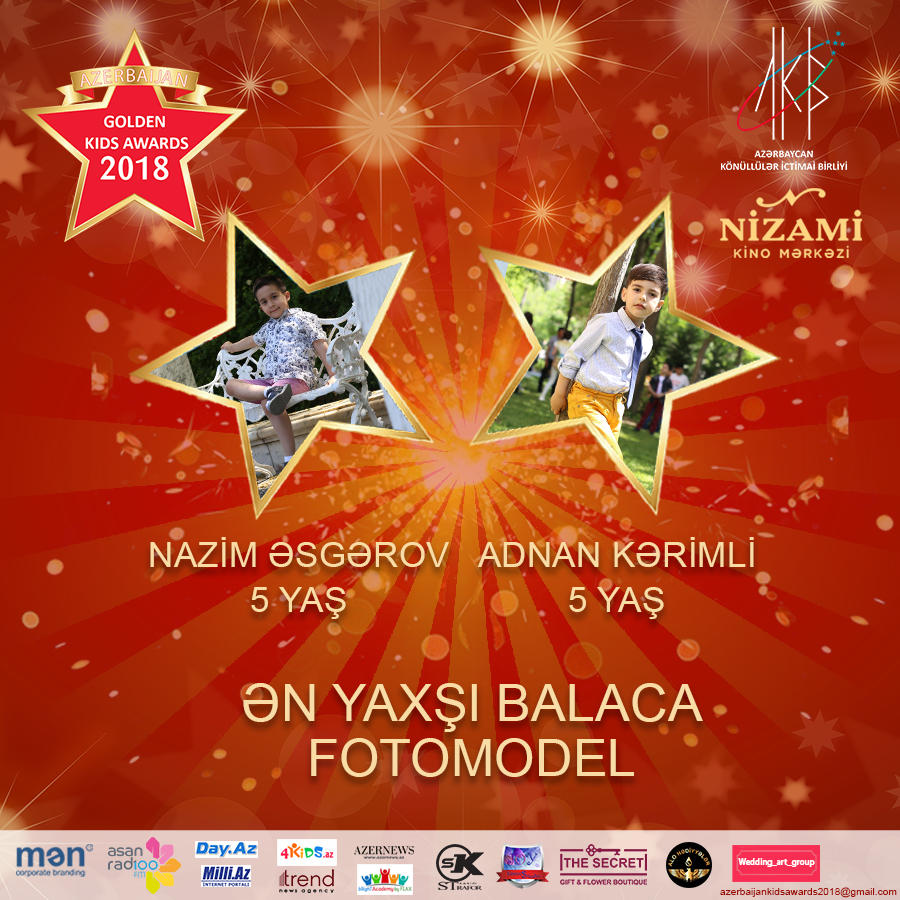 Определены все номинанты Azerbaijan Golden Kids Azerbaijan 2018 (ФОТО)