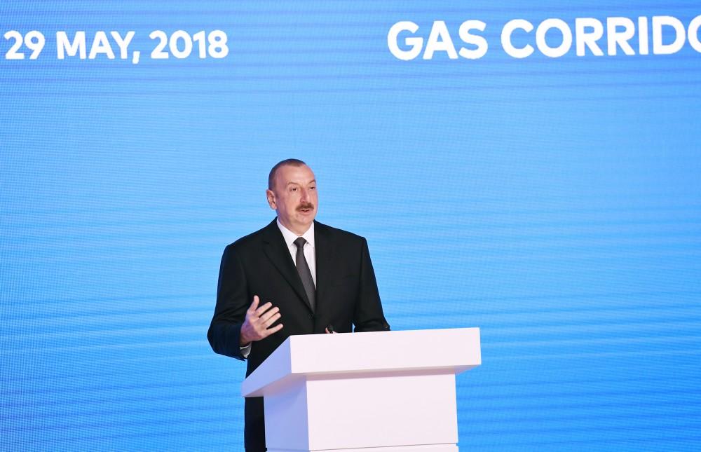 Президент Ильхам Алиев: В формате сотрудничества ЕС-Азербайджан огромное место занимает энергический сектор