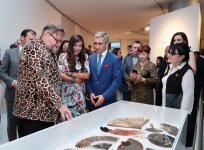 Вице-президент Фонда Гейдара Алиева Лейла Алиева приняла участие в церемонии открытия выставки "Заповедник моды" (ФОТО)