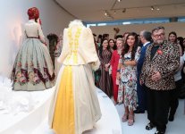 Вице-президент Фонда Гейдара Алиева Лейла Алиева приняла участие в церемонии открытия выставки "Заповедник моды" (ФОТО)