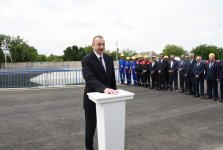 Президент Ильхам Алиев принял участие в открытии установки магистрального канала Шамкир-Самух-Геранбой на пересечении с Шелковым путем  (ФОТО)